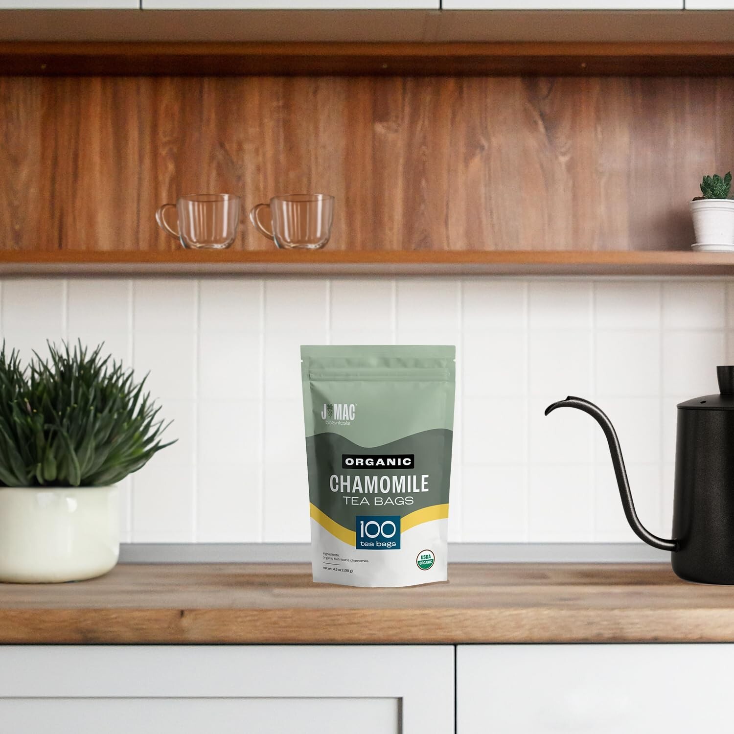 Organic Chamomile Tea Bags (100 tea bags) Certified Organic, Eco-Conscious Te…