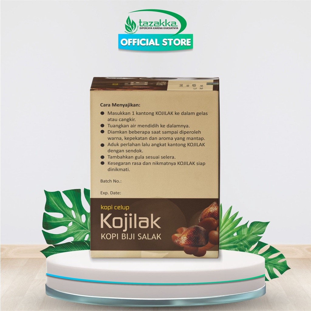 3x Salacca Seed Kojilak Herbal Tea Bags 50g (150g total) bundle aroma ritual