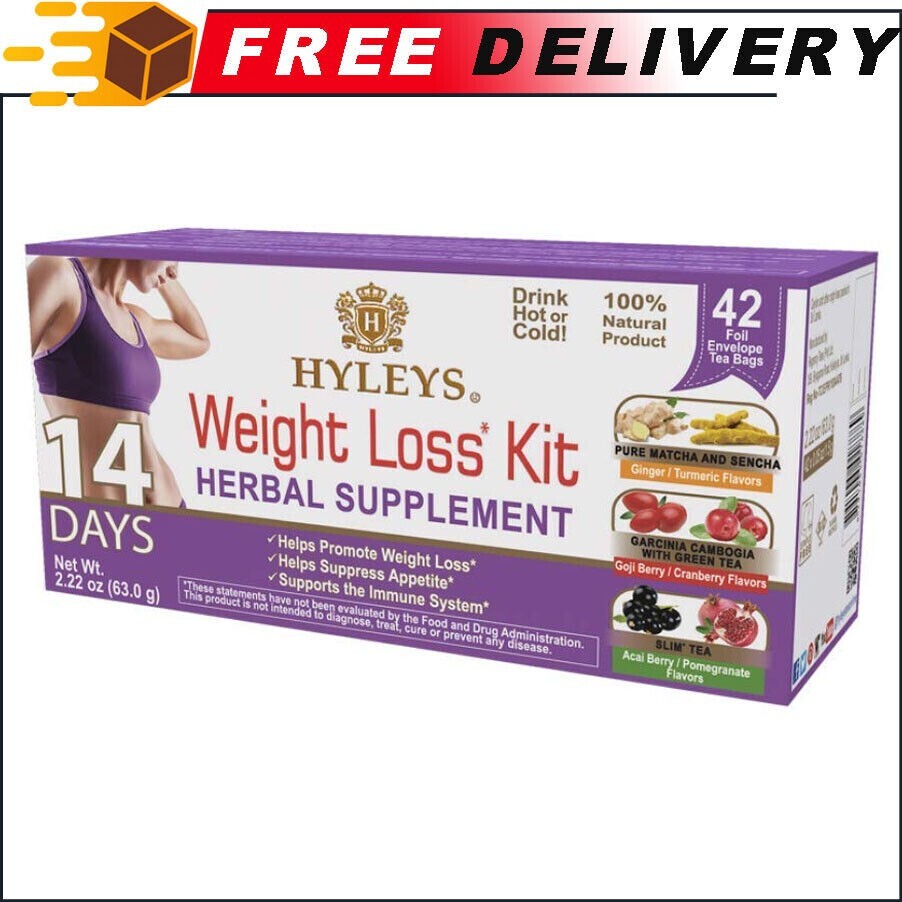 Hyleys 14 Day Weight Loss Tea – 42 Tea Bags, Detox Tea for Cleanse, Sugar Free