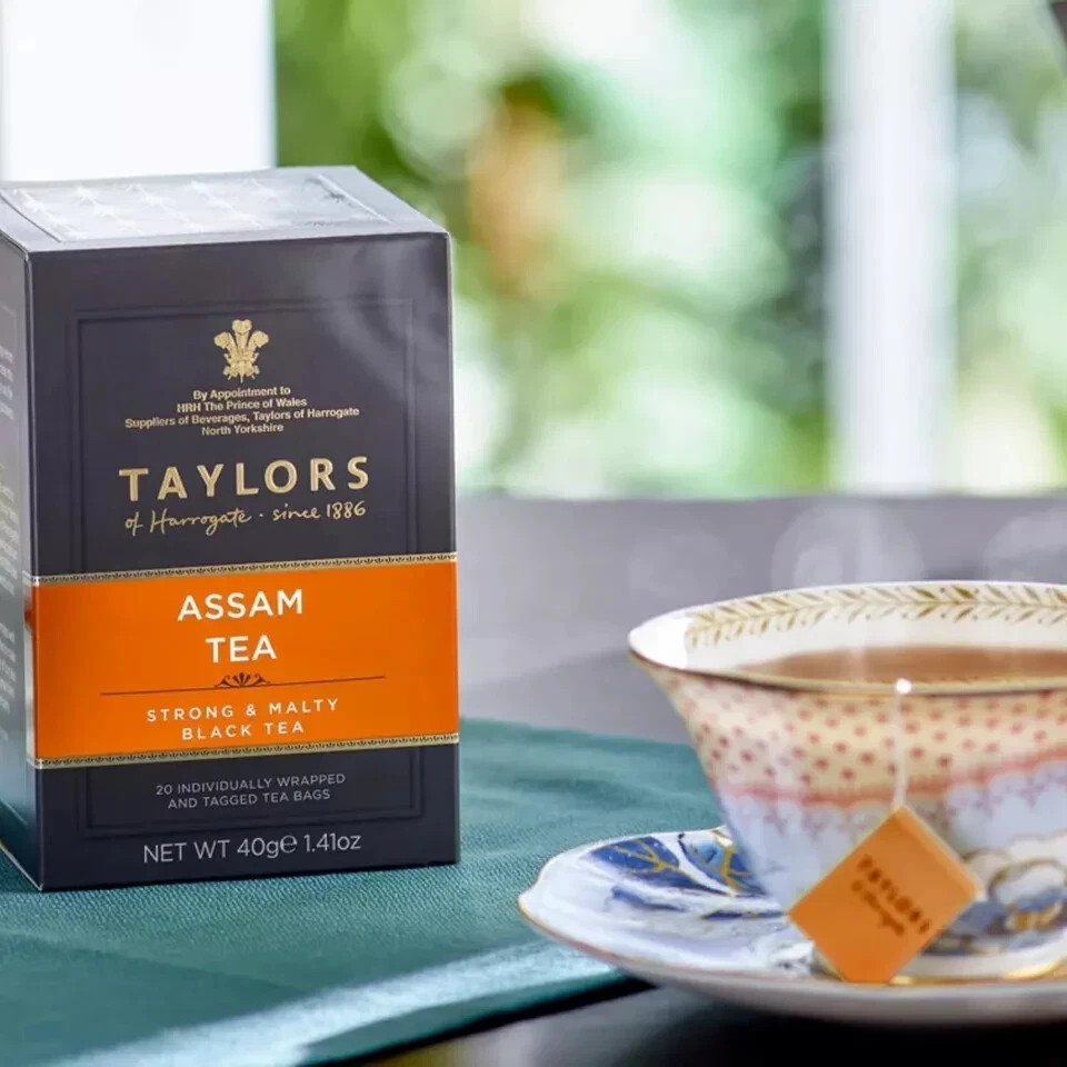 Taylors Of Harrogate Assam Tea Bags 50g , 20 TB x 4 Pack Free Shipping