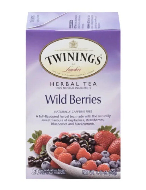 Twinings’ Wild Berries Herbal Tea – 20 ct