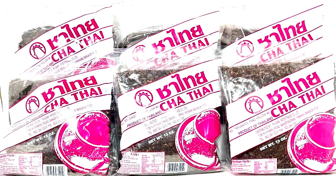 Cha Thai Tea Leaves For Thai Iced Tea 13 oz ( Pack of 6 ) ~ US SELLER