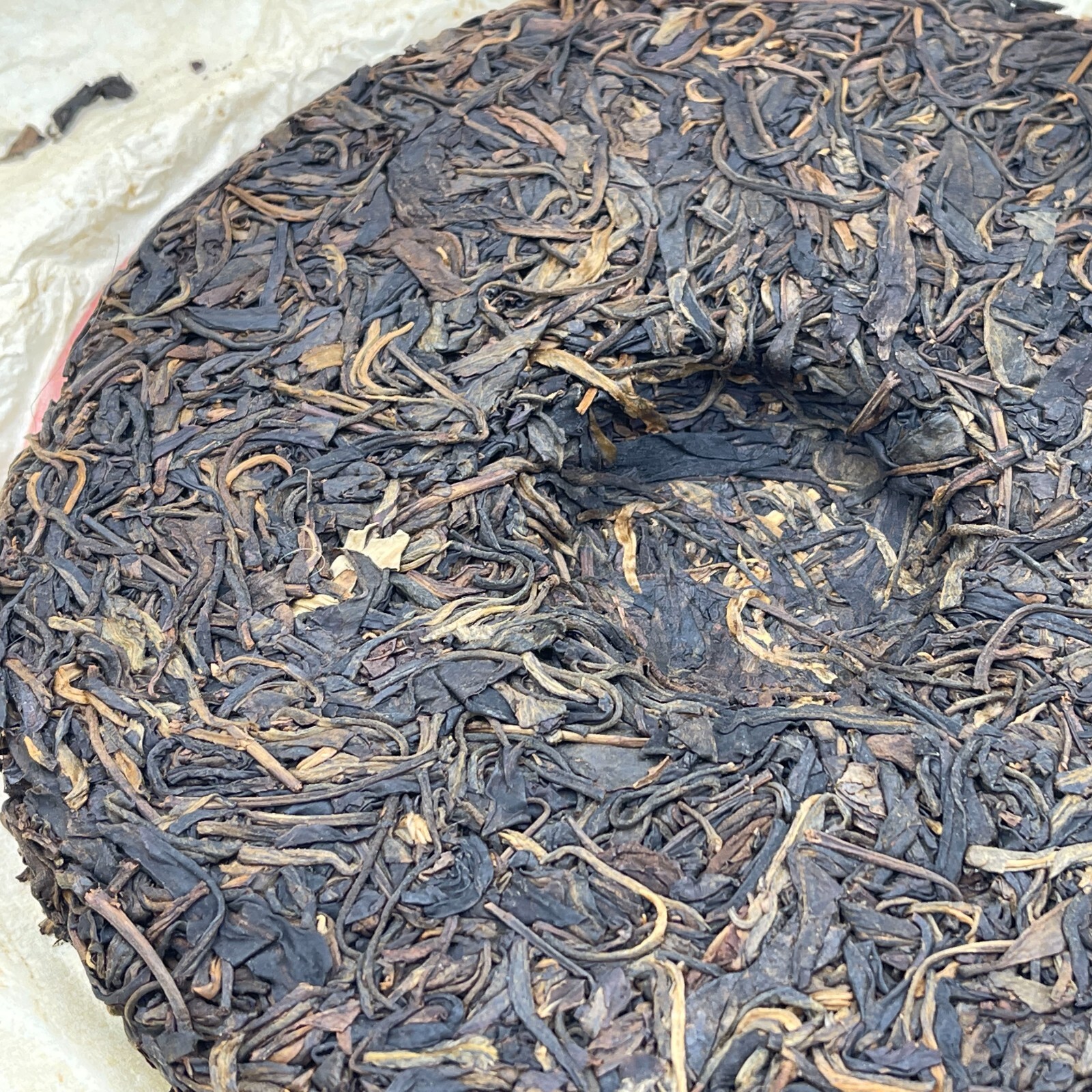 Pu-erh tea,2007,訂製茶Custom Tea,中茶牌易武圓茶China Tea Brand Yiwu Round Tea,380g,Raw