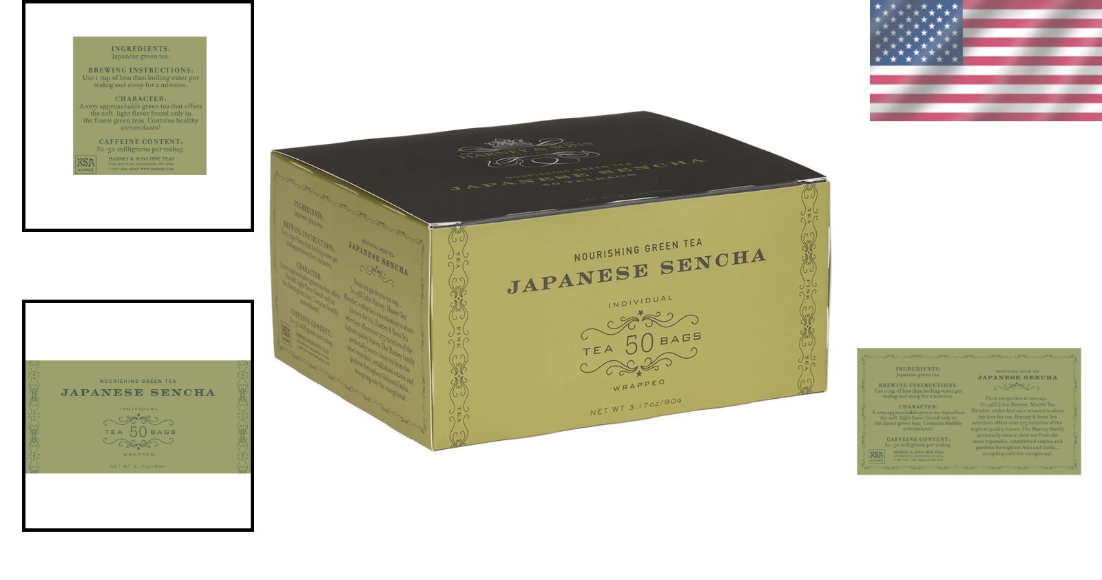 Delicate Sencha Green Tea Bags – 50 Count for a Pleasurable Tea Experience