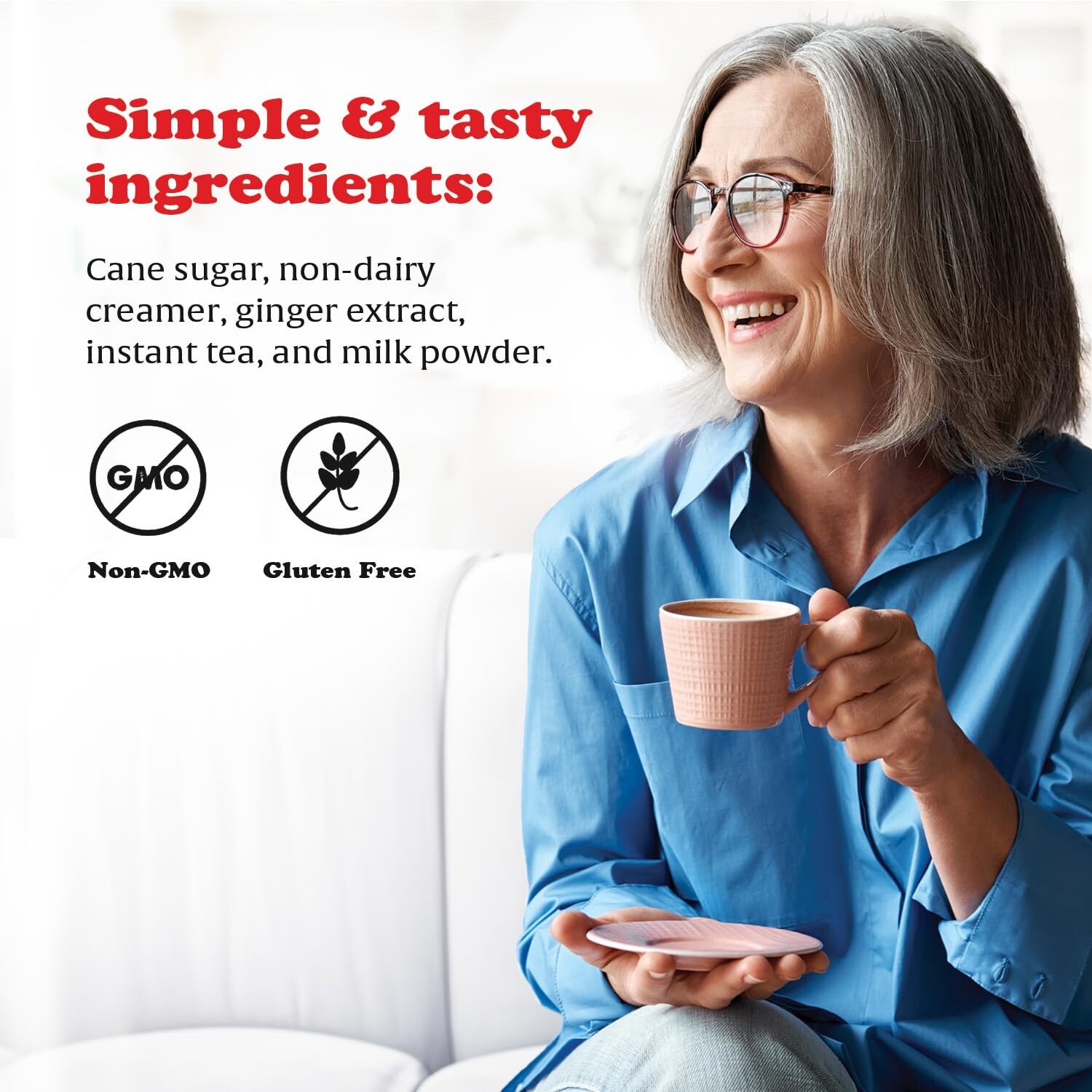 Pocas Honey Ginger Ginger Latte Instant Honey Ginger Tea Made with Real Ginger