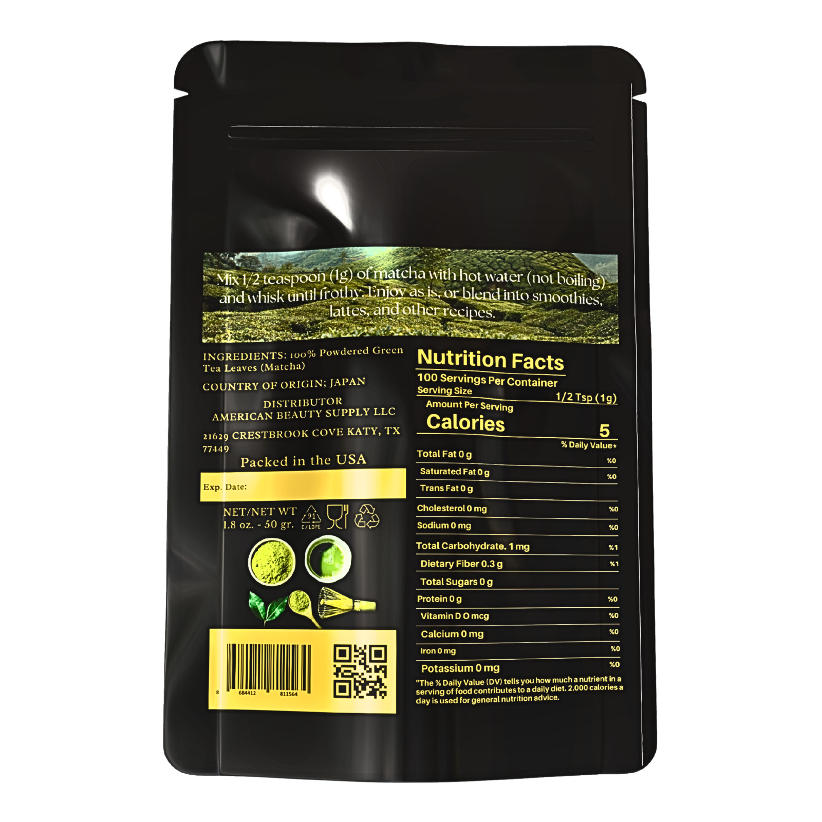 Canan Koska Ceremonial Grade Matcha Powder 1.76oz (50g) Pack of 3