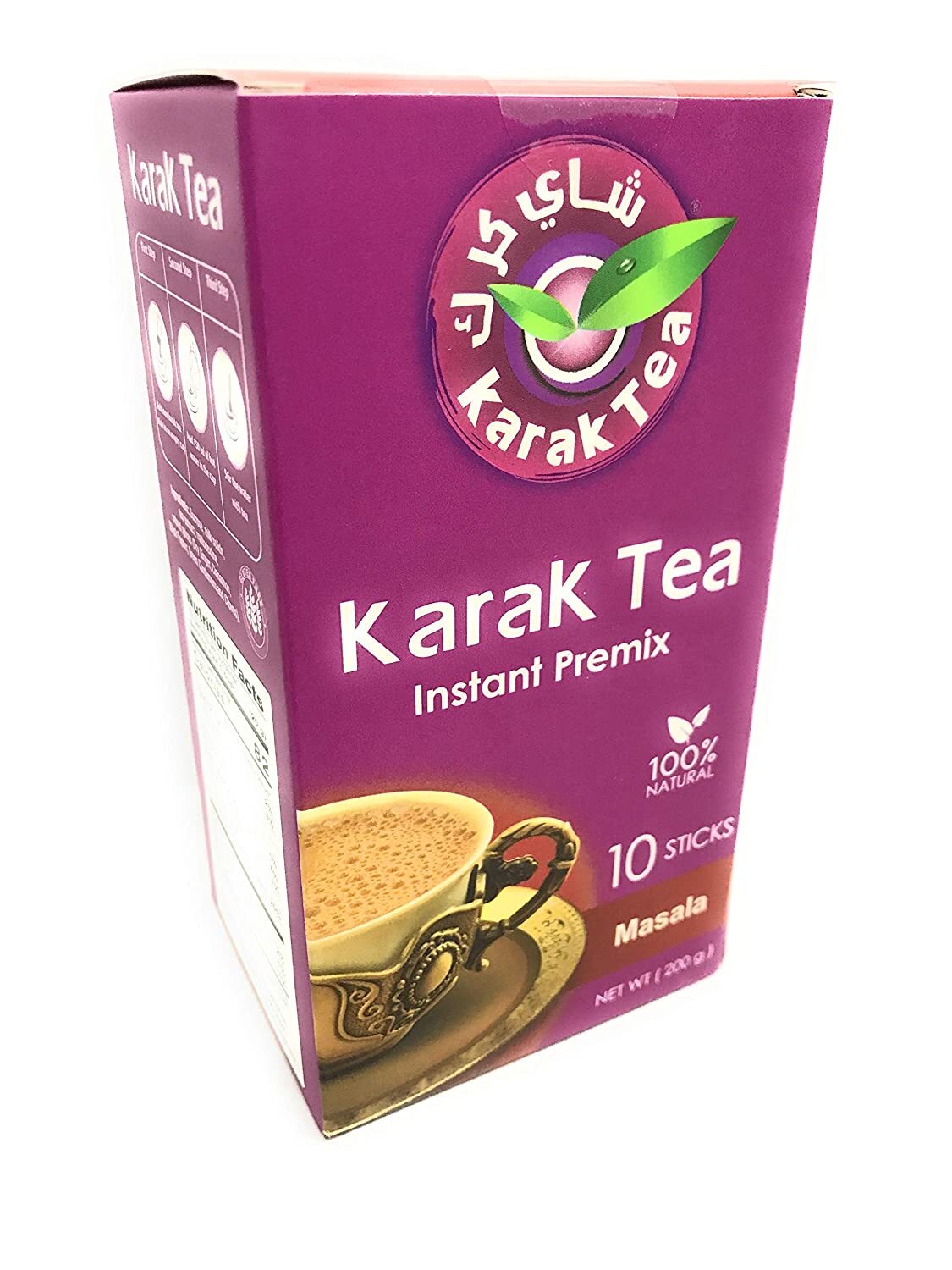 Karak Tea Masala Flavor Instant Premix 100% Natural with Milk Powder Pre Mix