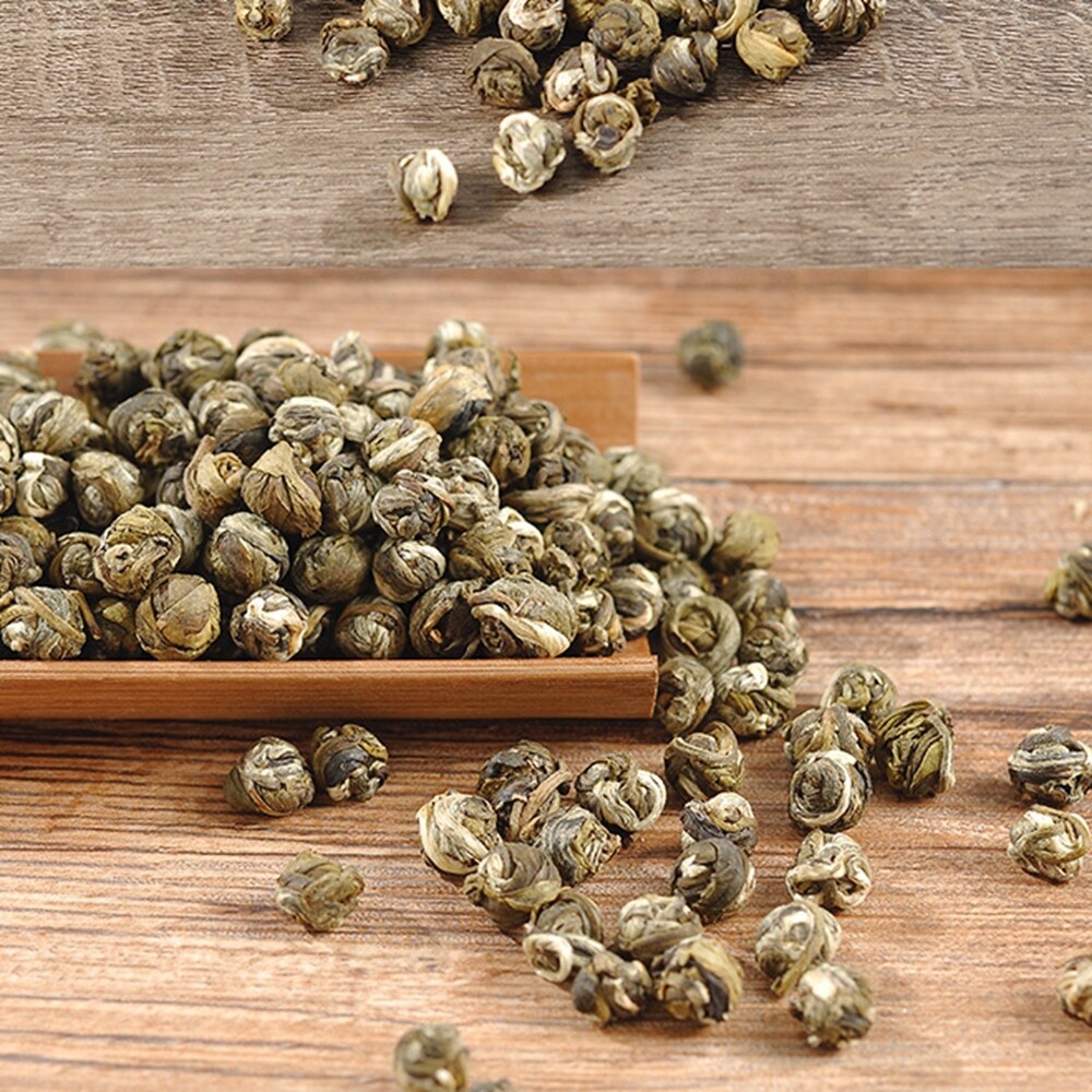 Pure Organic Green Tea Loose Leaf Chinese King Grade Jasmine Dragon Ball Tea