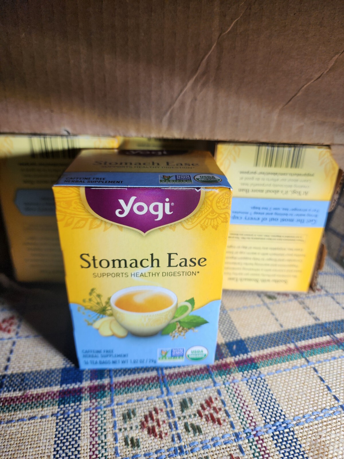 Yogi Tea – Stomach Ease Caffeine Free – Organic Herbal Tea.