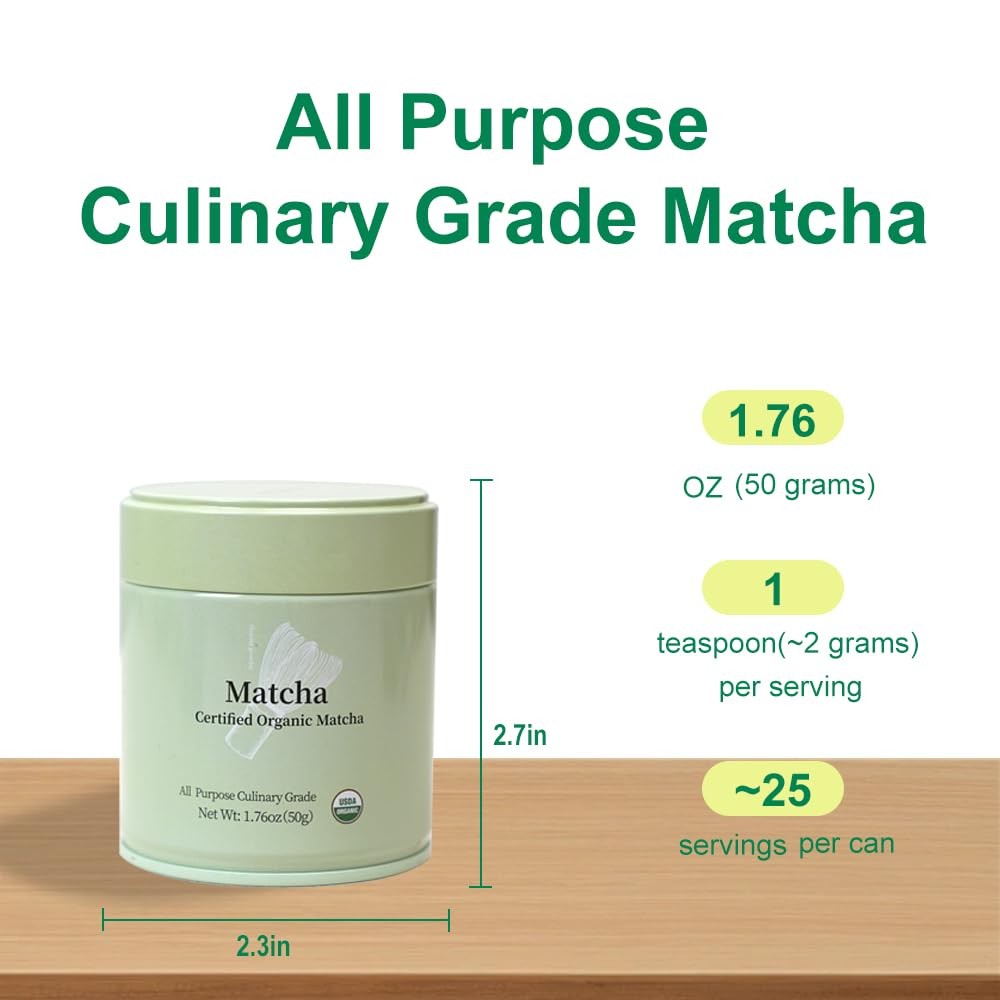 MatchAdmire Matcha Powder Premium First Harvest USDA 1.76 Ounce (Pack of 1)