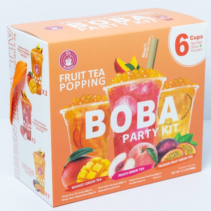 Bubble Instant Marbling Popping Boba Party Kit- 17.1oz