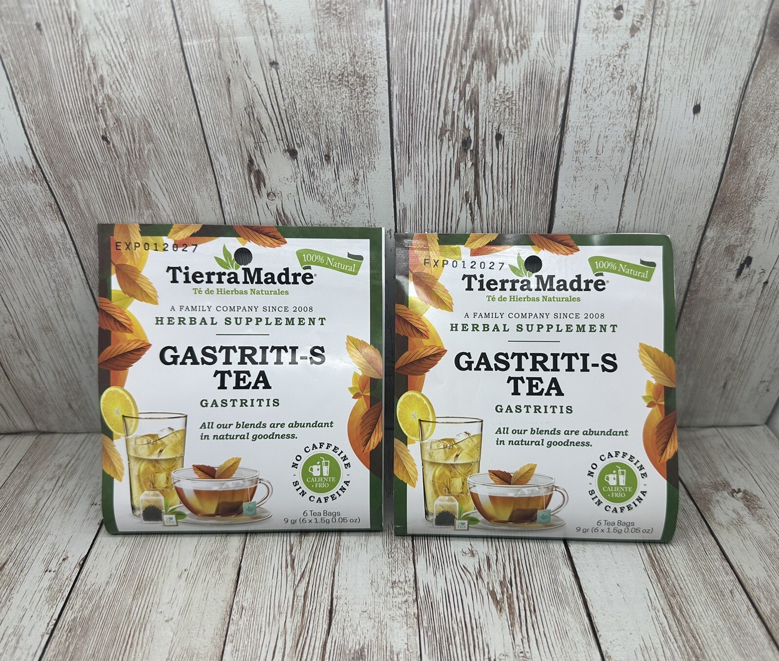 Tierra Madre,Gastriti-S TEA Herbal Support,12 Tea Bags/Hierbas Naturales