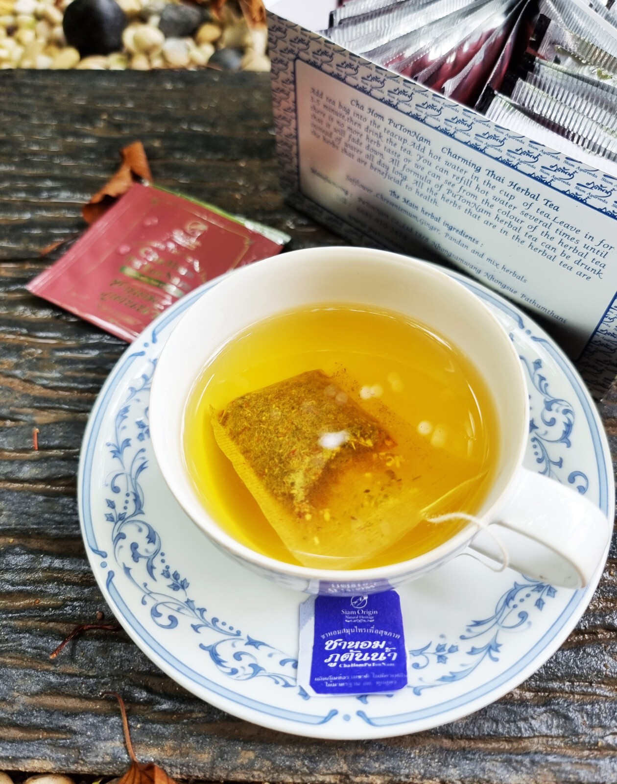 CHAHOM PuTonNam Thai Herbal Tea Non-Caffeine ##Formula5## – 2grams/50 tea bags