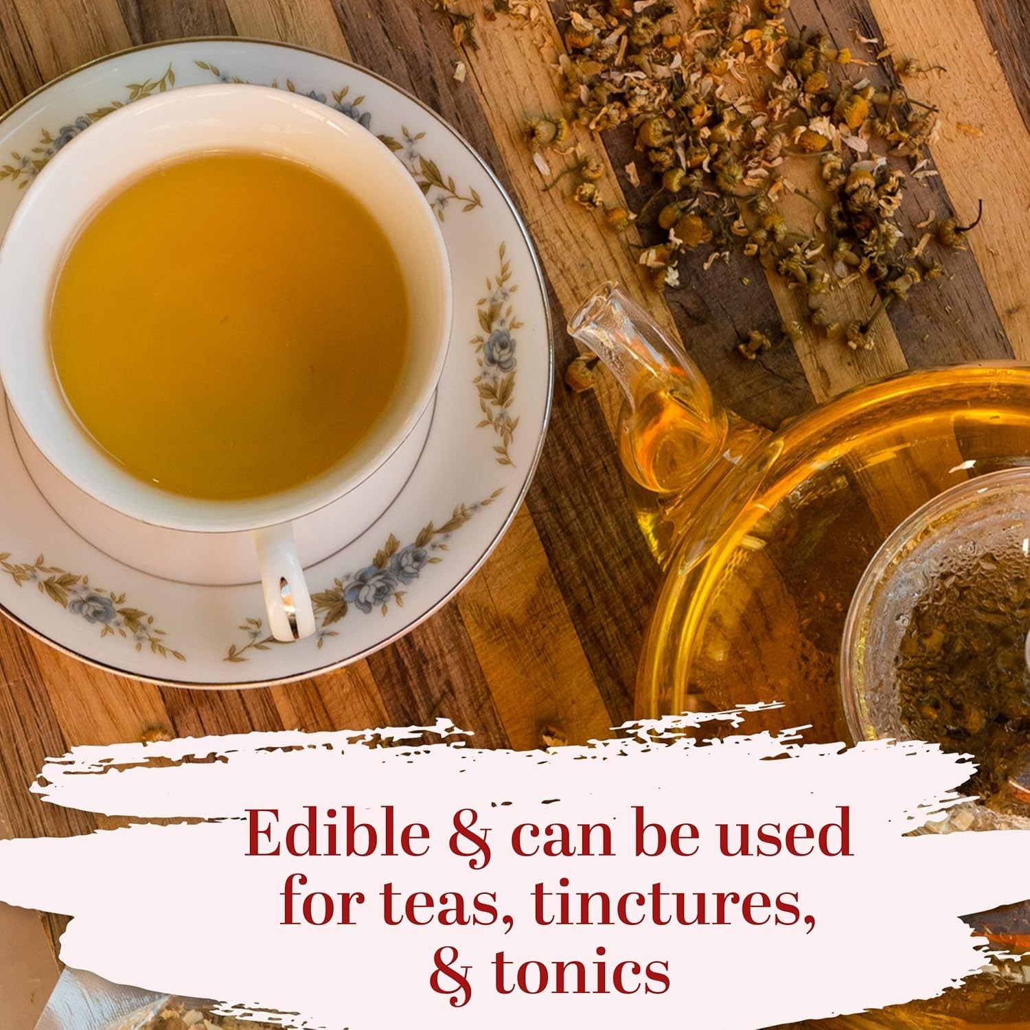 Dried Chamomile Flowers Bulk – Edible Dry Flowers for Relaxing Chamomile Tea …