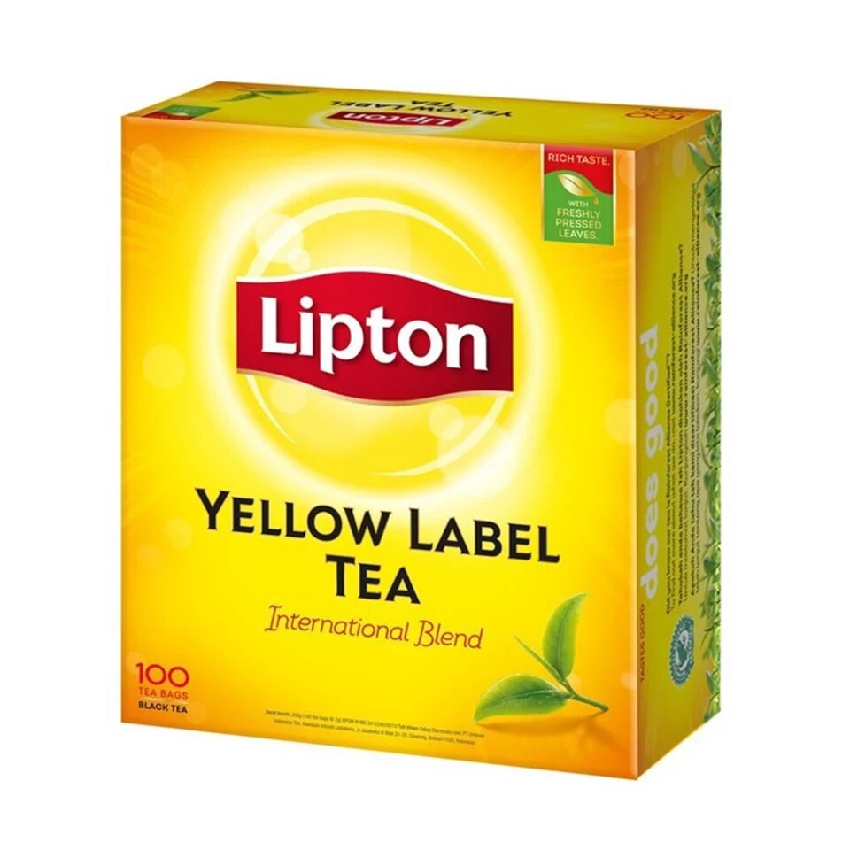 2 box (1 set) Lipton Yellow Label Black Tea 100 Sachet per box – FAST SHIPPING