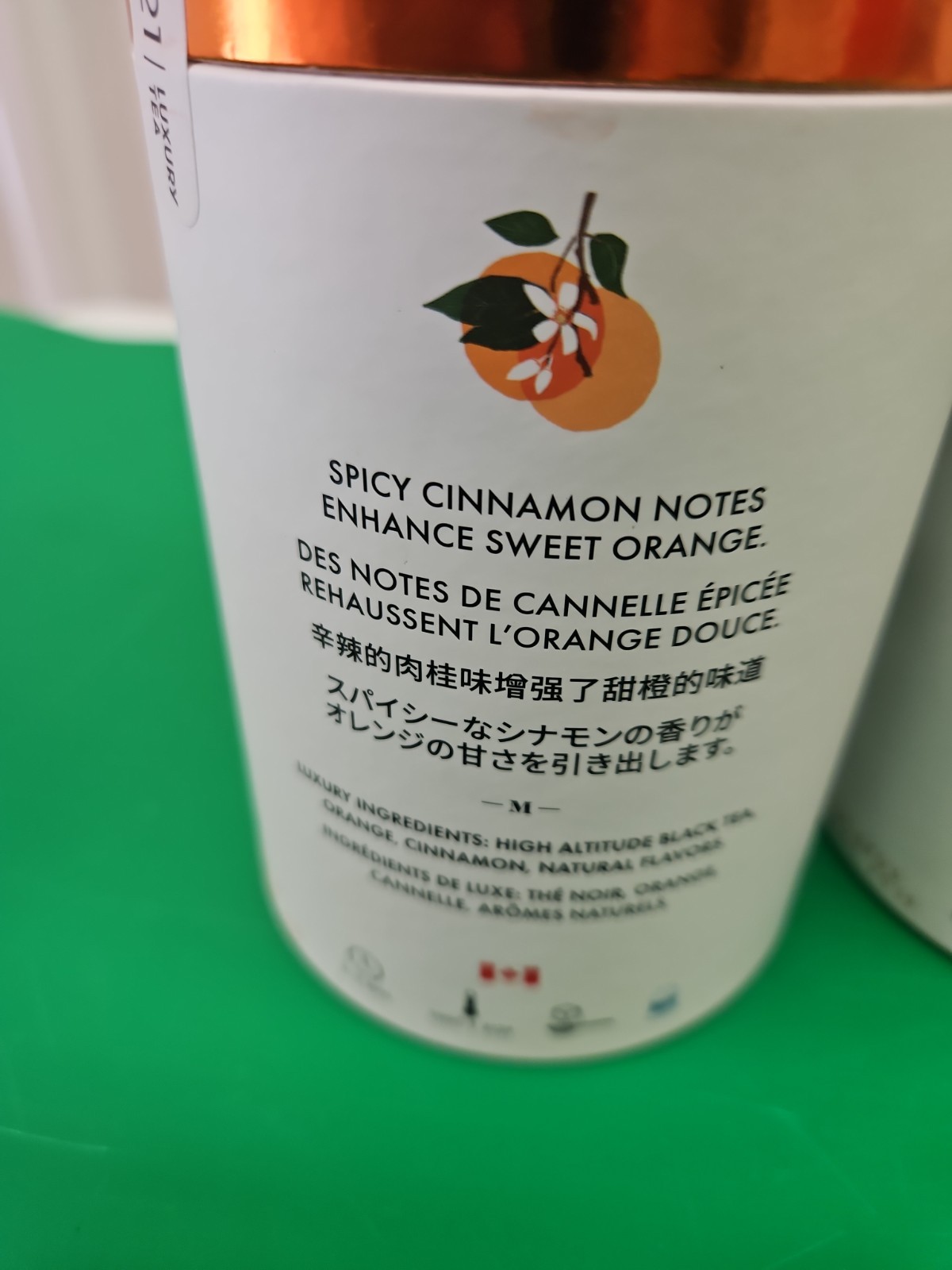 M21 Cans Of 24 Orange Spice Peach Apricot Golden Maple Bags Sealed Black Tea