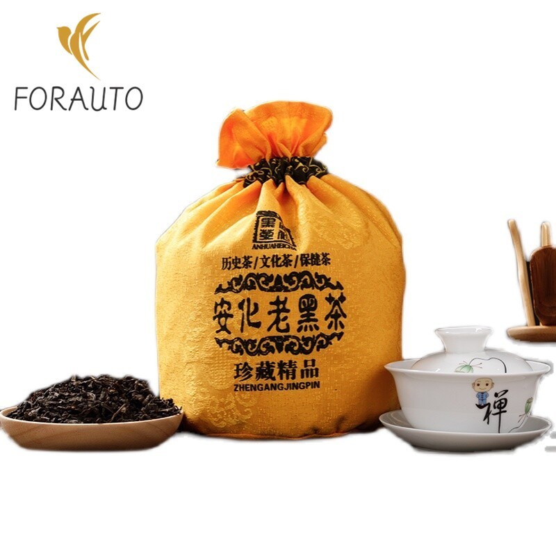 Tian Jian Dark Tea in Cotton Bag Heavenly Tips Hunan Anhua Tianjian Hei Cha 500g