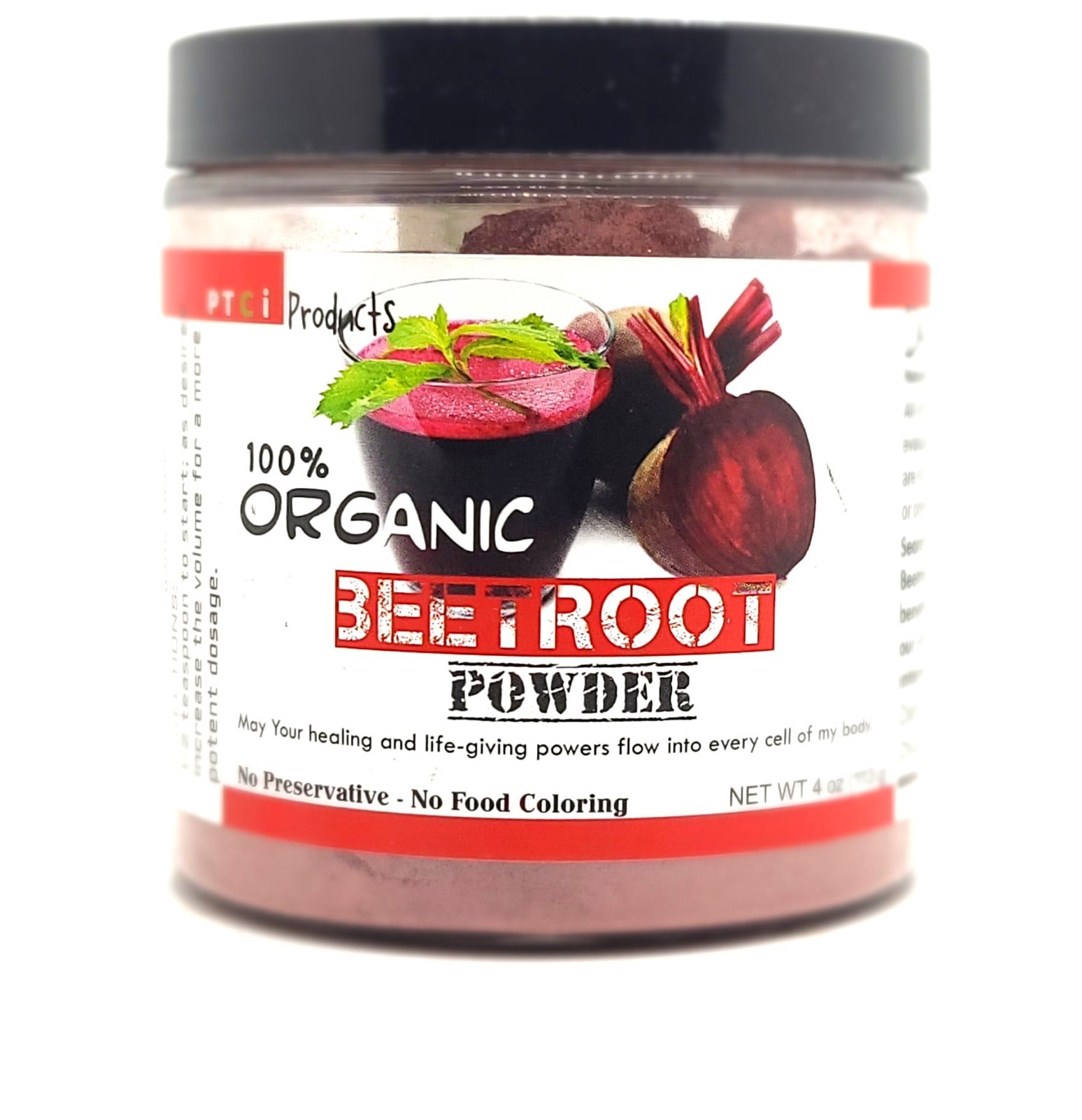 BEET ROOT POWDER 100% ORGANIC – Real & Authentic 100% ORGANIC BEET ROOT- 4 oz