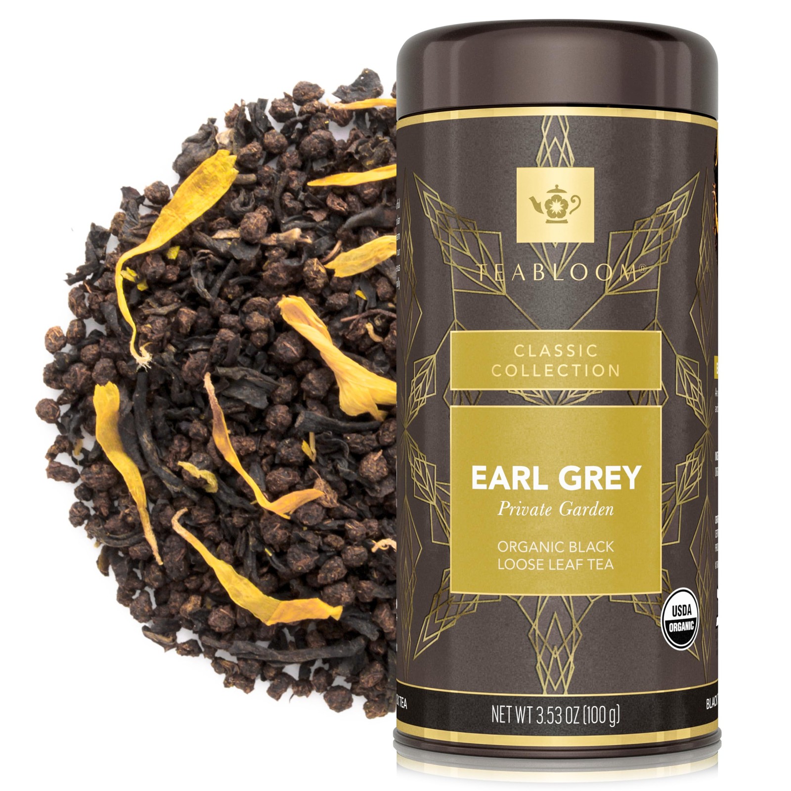 Organic Black Tea, Earl Grey Private Garden Loose Leaf Tea, Classic Assam Who…