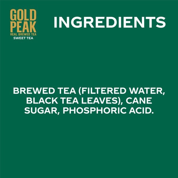 Gold Peak Sweet & Zero Sugar Sweet Tea 76oz 4 Pack Variety Beverage