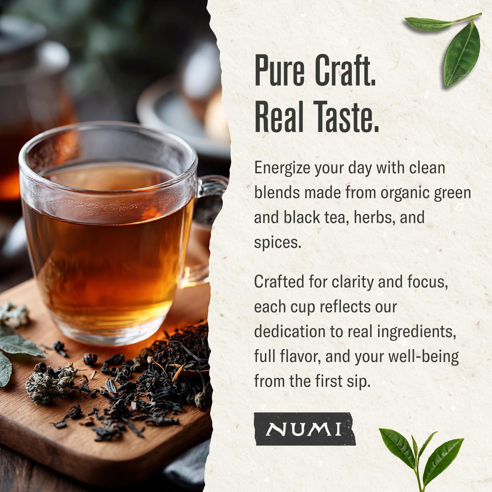 Numi Organic Breakfast Blend Tea, Loose Leaf Black Tea, 16 oz Bulk Pouch, Org…