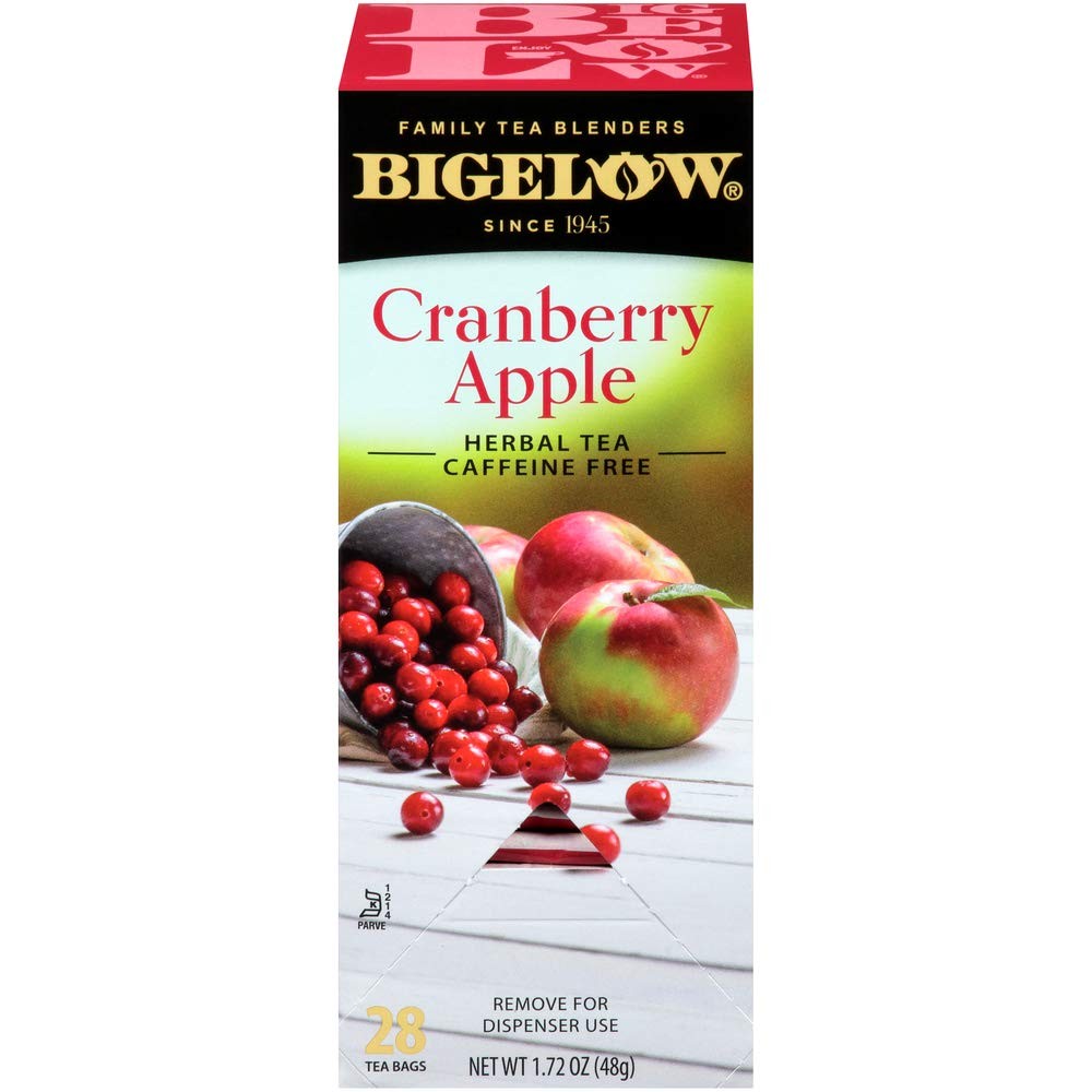 Bigelow Autumn Delight Cranberry Apple Herbal Tea 28 Count Pack of 6