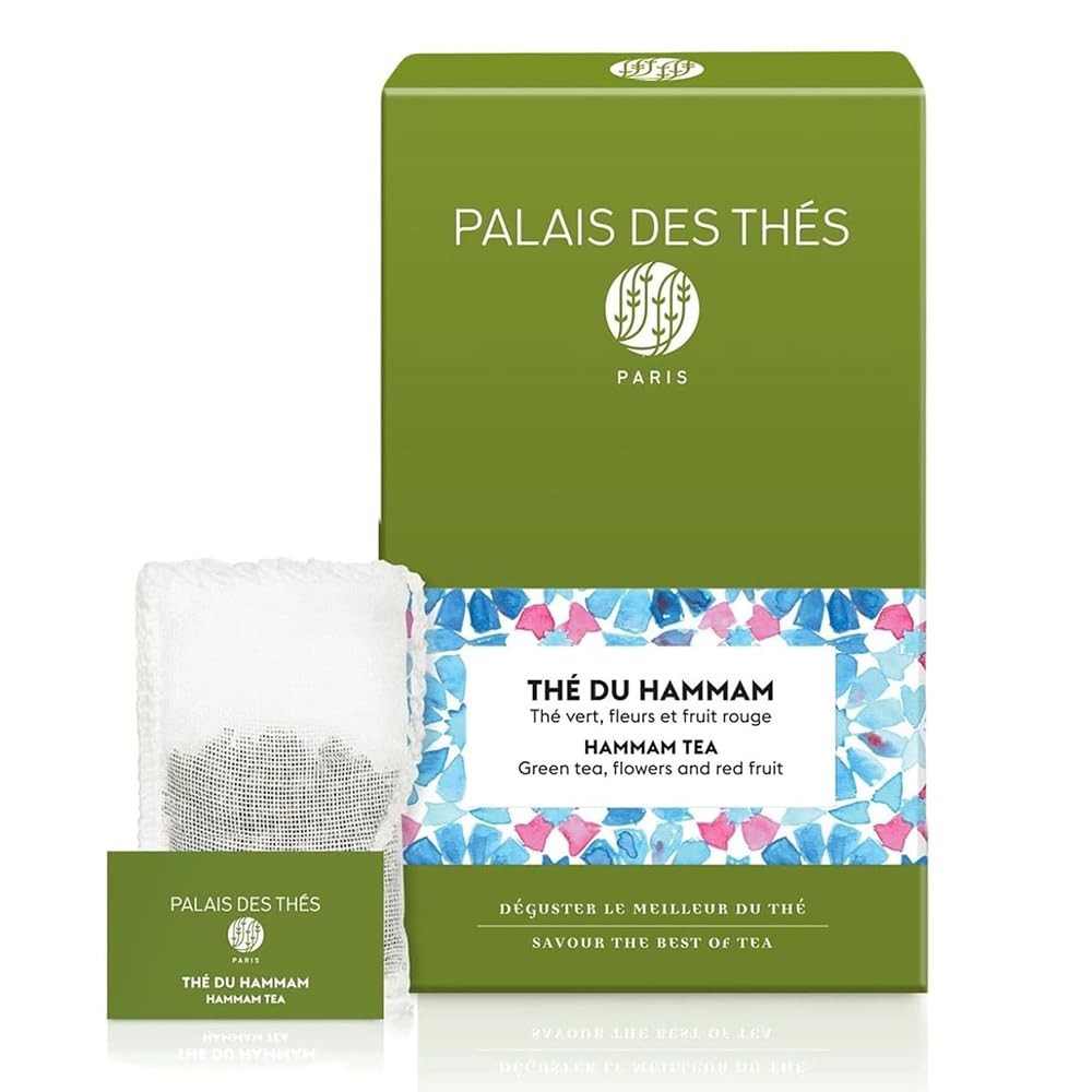 – Hammam Green Tea, Rose Red Berries – Premium Tea Bags, Serves 20 Cups