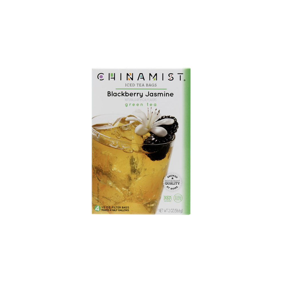 China Mist Blackberry Jasmine Iced Tea Bags, 4-Count Box