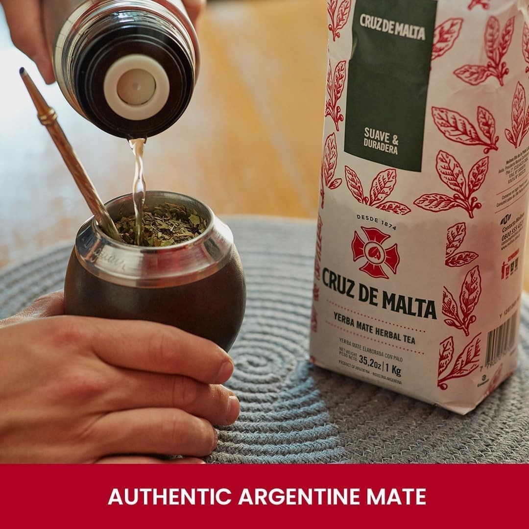 Cruz de Malta Yerba Mate Tea – 1kg (2.2 lbs) Loose Leaf – Traditional Argentine