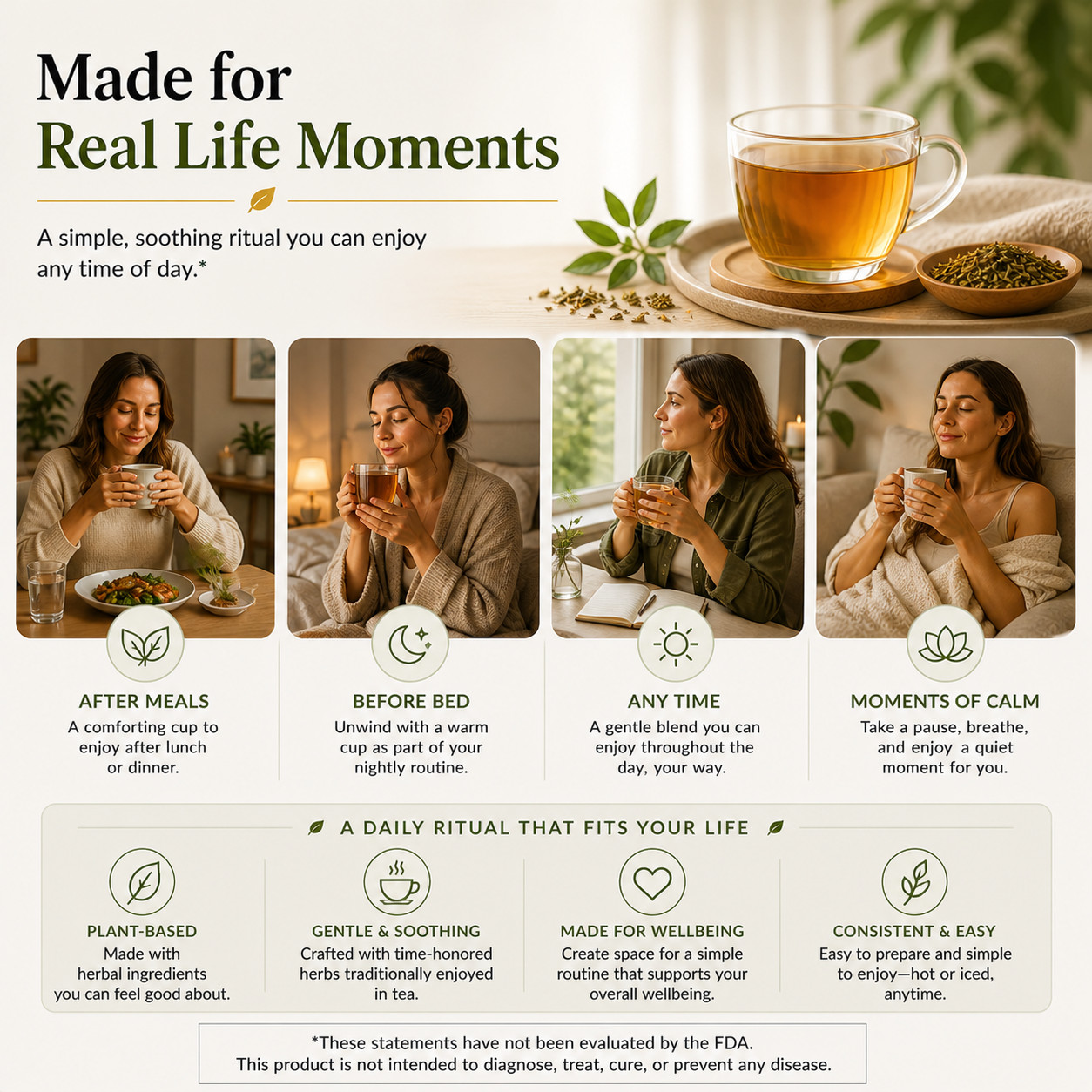 GERD Natural Herbal Tea for Acid Reflux & Heartburn Relief and Support
