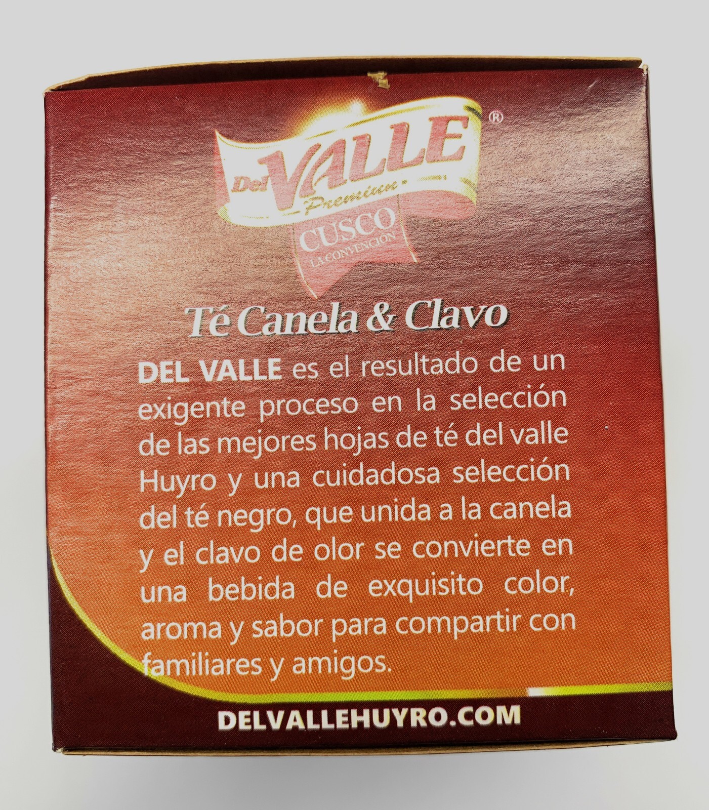 Del Valle Té Canela y Clavo Peruano 37.5g – 25 Bolsas de 1.5g para Infusión