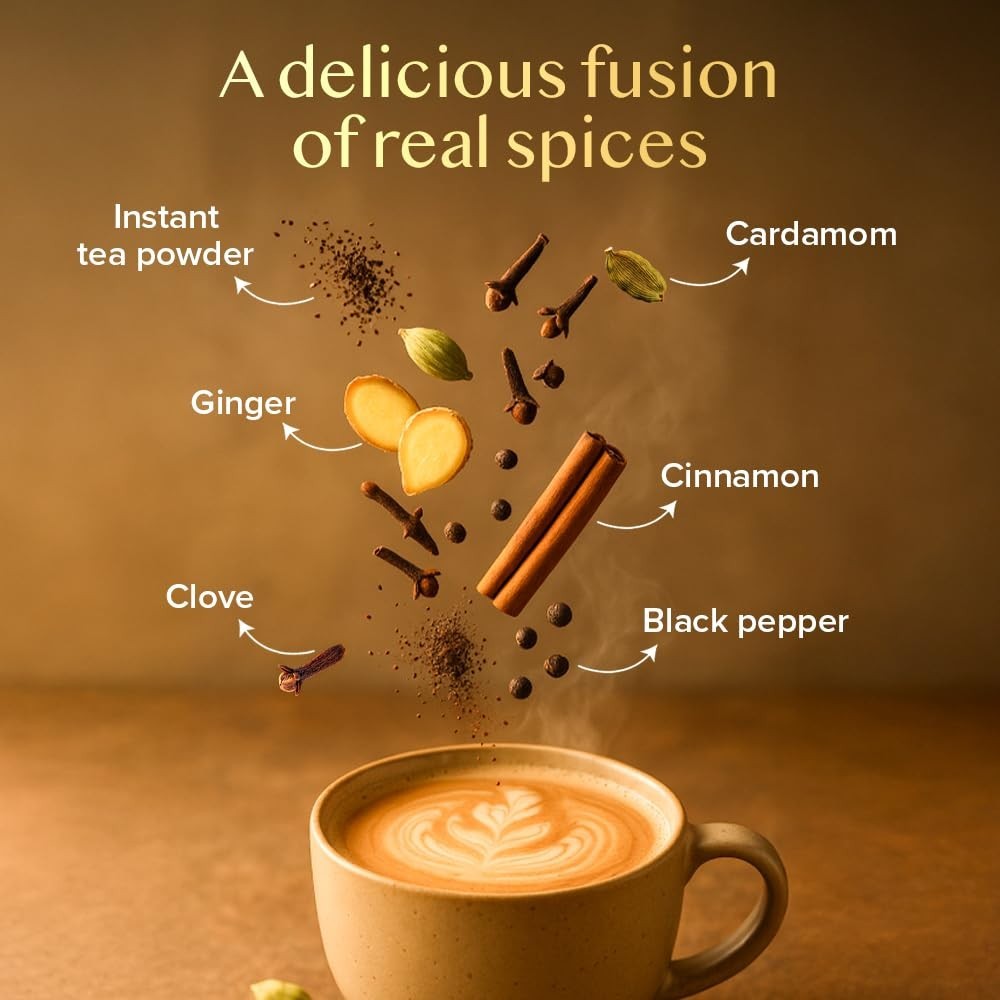 10 Convenient Instant Chai Latte Sachets – Rich Flavor with No Steeping