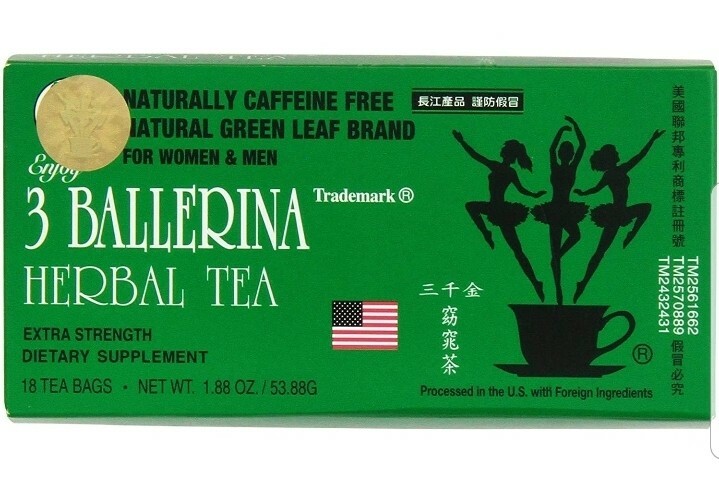 3 Ballerina Tea – Dieters Tea – 18 bags – Herbal Supplement – Natural Green