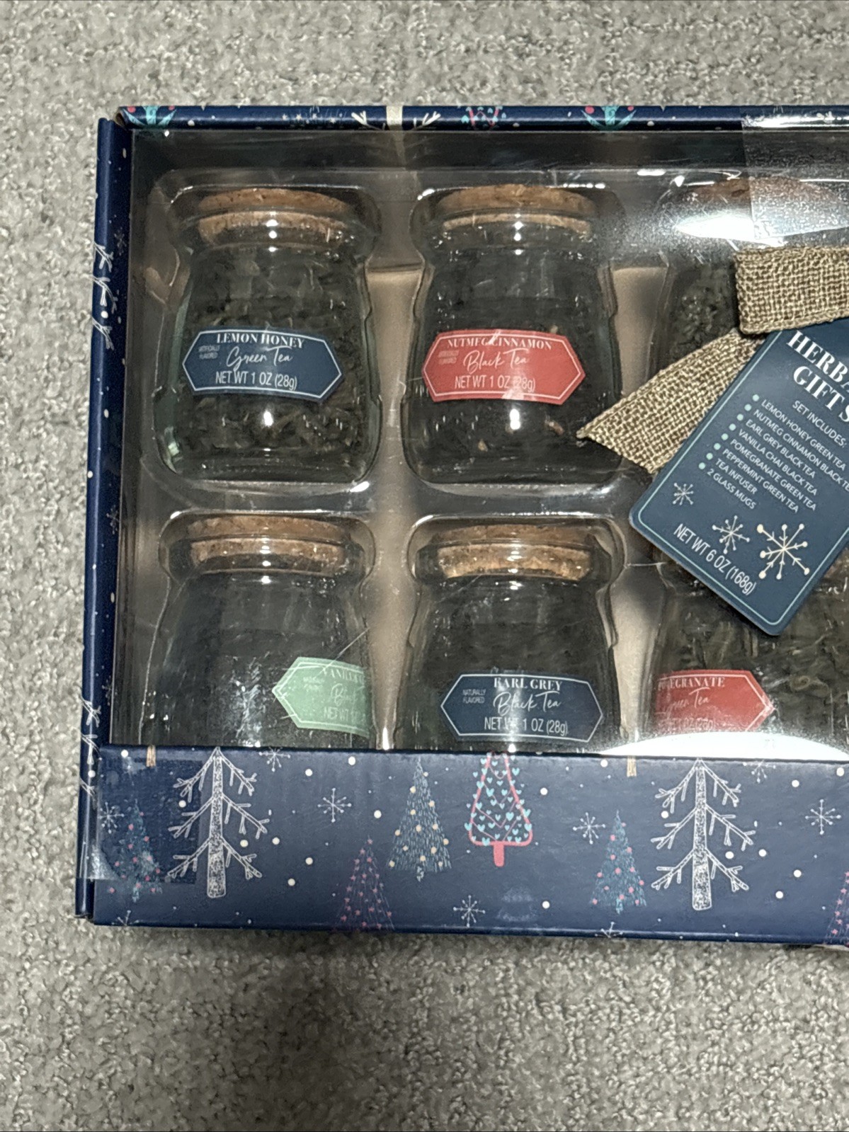 Thoughtfully Gourmet Foods Tea Gift Set W/ variety of teas, mugs & infusers