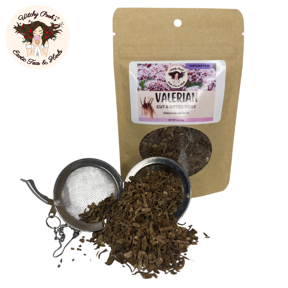 Valerian Root Loose Leaf Herbal Tea for Anxiety, Stress Relief and Sleep Aid