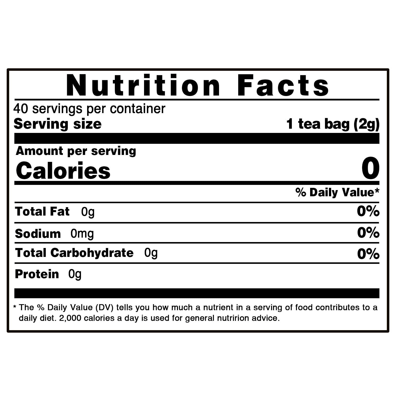 Chaga Mushroom Tea Bags – 100% Pure, Wild Harvested, Caffeine-Free, Non-GMO – 80