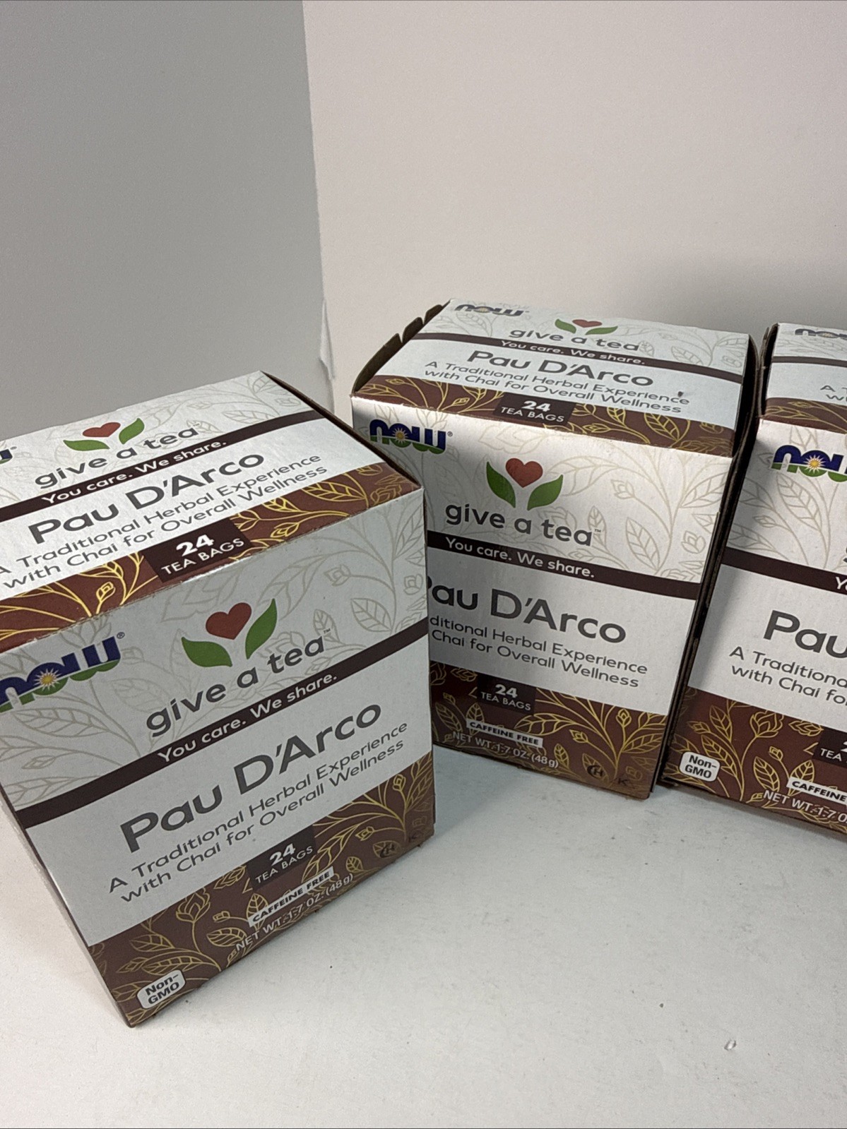 5 X NOW FOODS Pau D’Arco Tea 24 Tea Bags