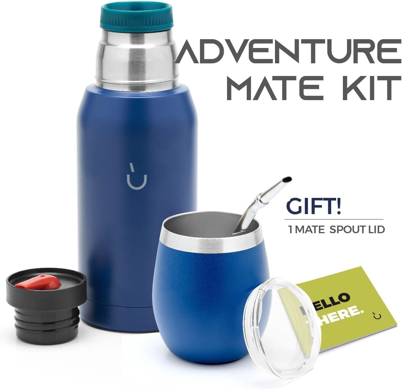Stainless Steel Yerba Mate Kit with Flask