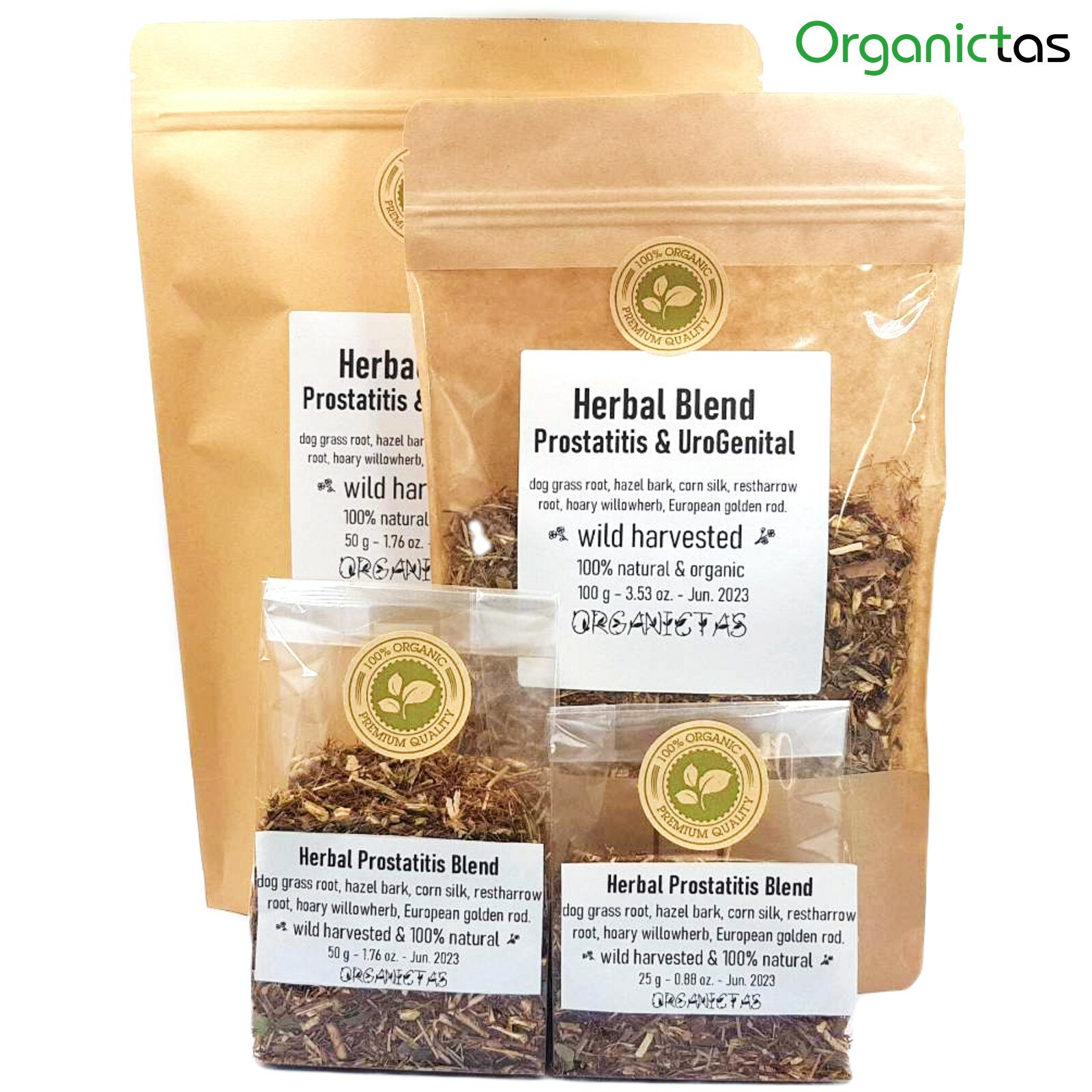 Urinary System & Prostate Herbal Blend Tea, 6 Herbs for Urinary Tract Problems