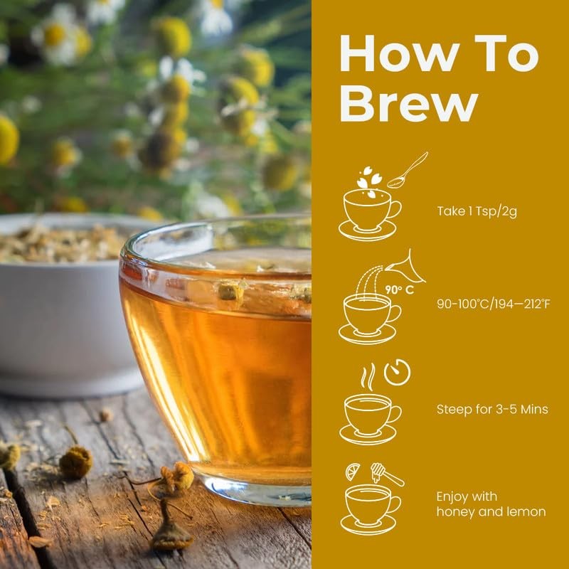 Blue Tea Chamomile Flower Tea 30 Cups Capicity 30g