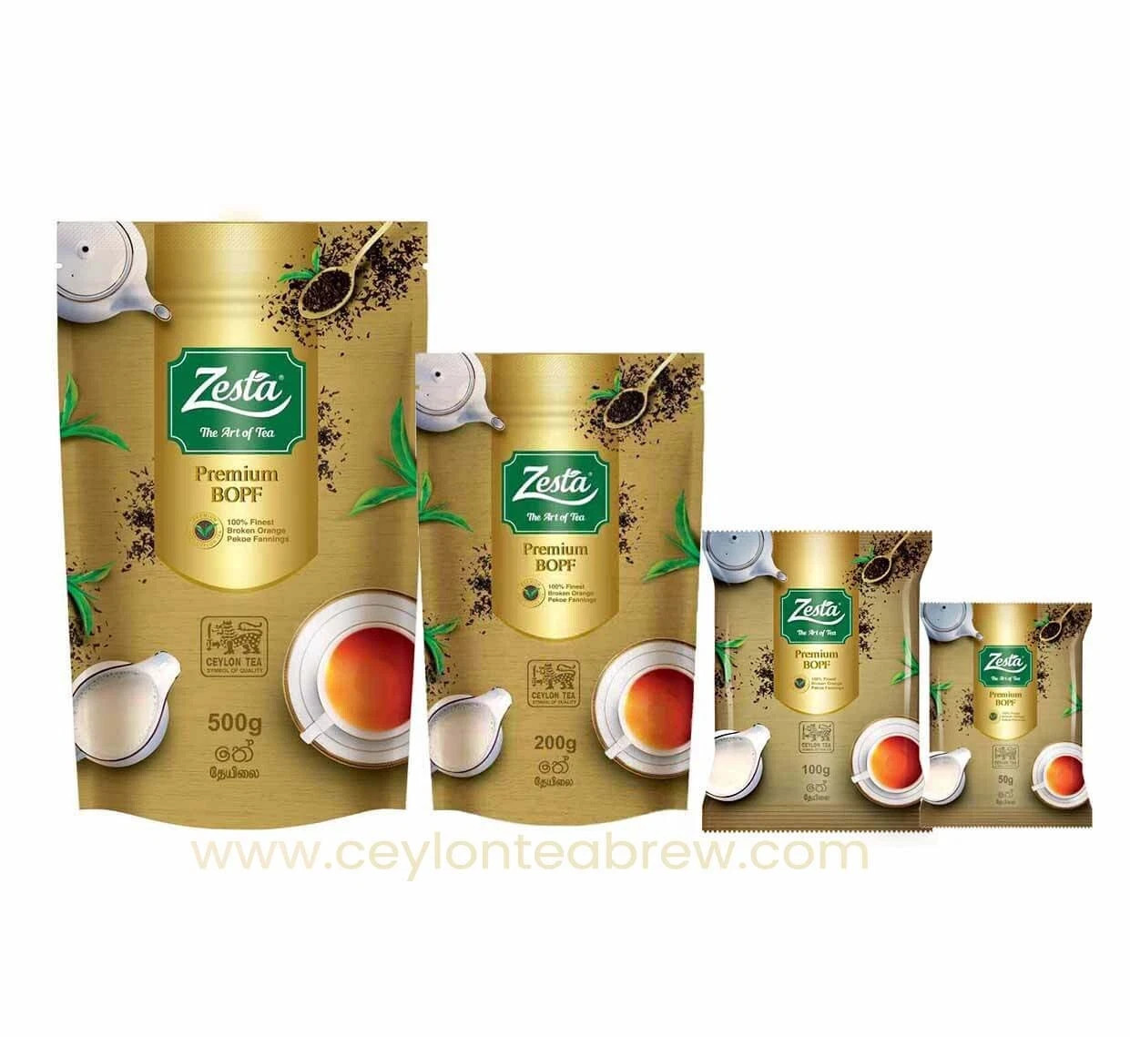 Zesta Ceylon pure Black tea Organic Tea Bags Premium BOPF Healthy slimming tea