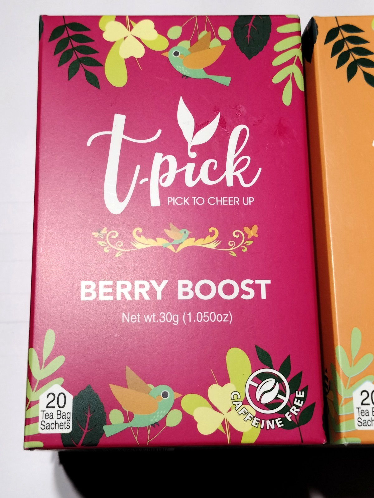 Lot of 3 Boxes T-PICK Green Ceylon Tea Strawberry Kiwi, Black Mango, Berry Boost