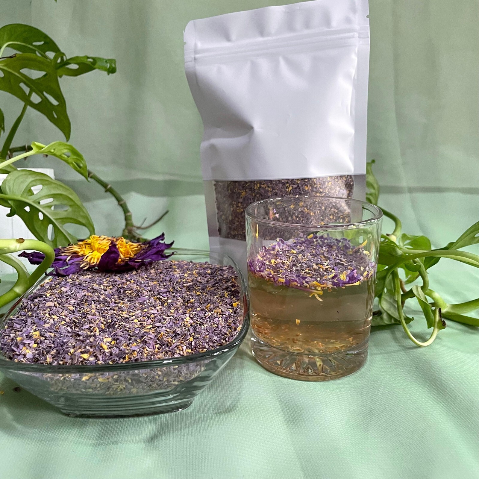 Egyptian Blue Lotus nymphaea caerulea Tea Cut Pre Grounded Natural Herbal Tea