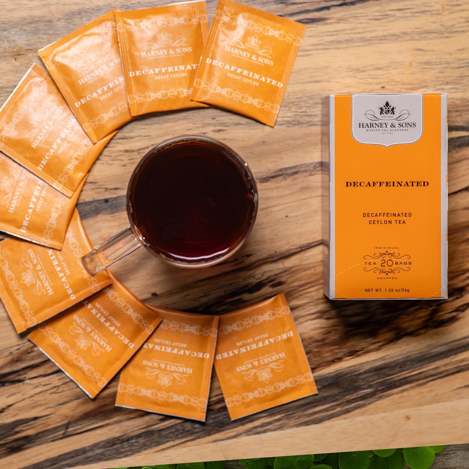 Harney & Sons Black Tea, Decaffeinated Ceylon, 20 Tea 20 Count (Pack of 1)