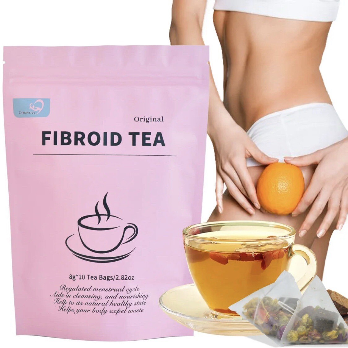 Fibroid Tea for Women Shrink Ovarian Cysts, Natural Remedy for Women Pregnancy