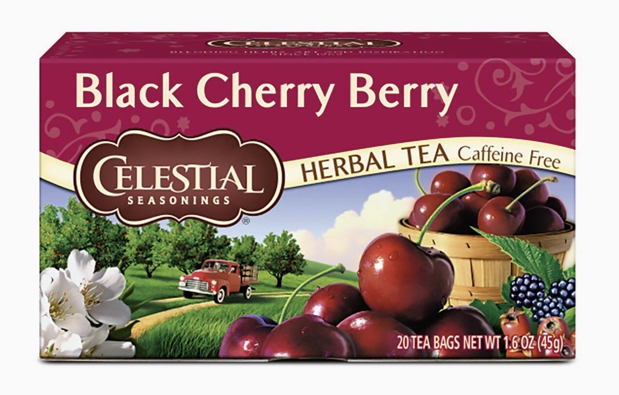 Celestial Seasonings Herbal Tea, Black Cherry Berry, 20 Count (Pack of 1)