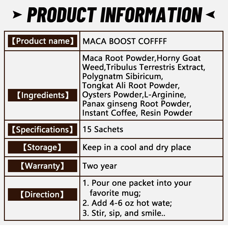 Maca Coffee Chocolate Flavor Herbal Instant Coffee Natural Energy Drink Men