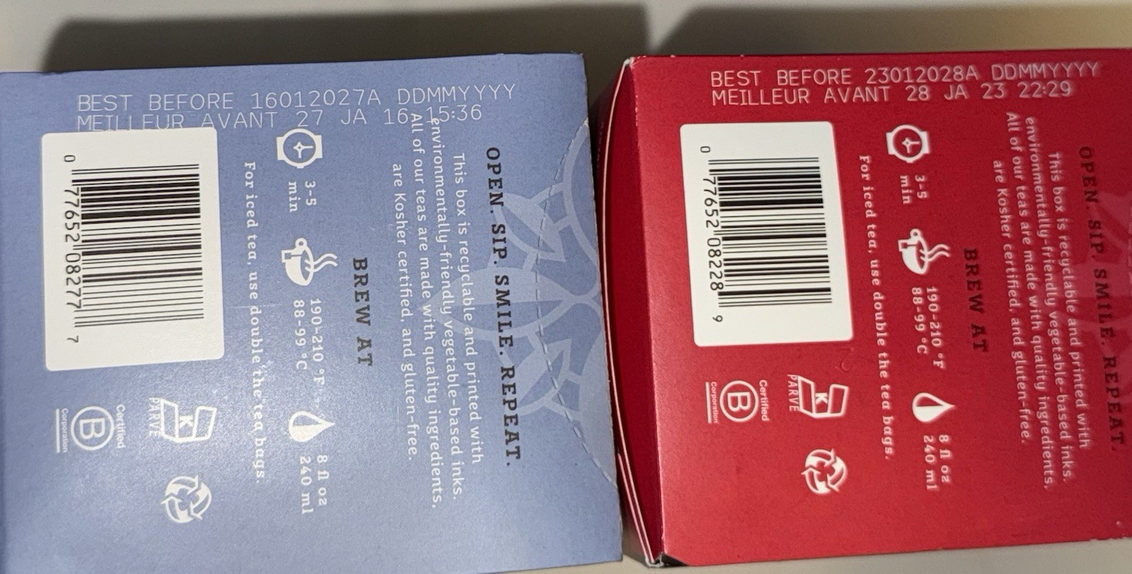 (6) boxes STASH TEA BAGS = 5 DECAF EARL GREY + 1 English Breakfast Black Regular
