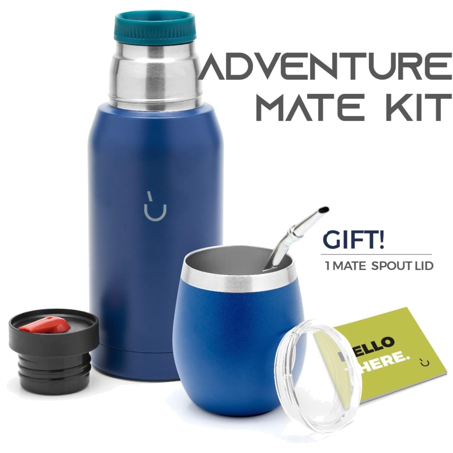 Stainless Steel Yerba Mate Kit with Flask