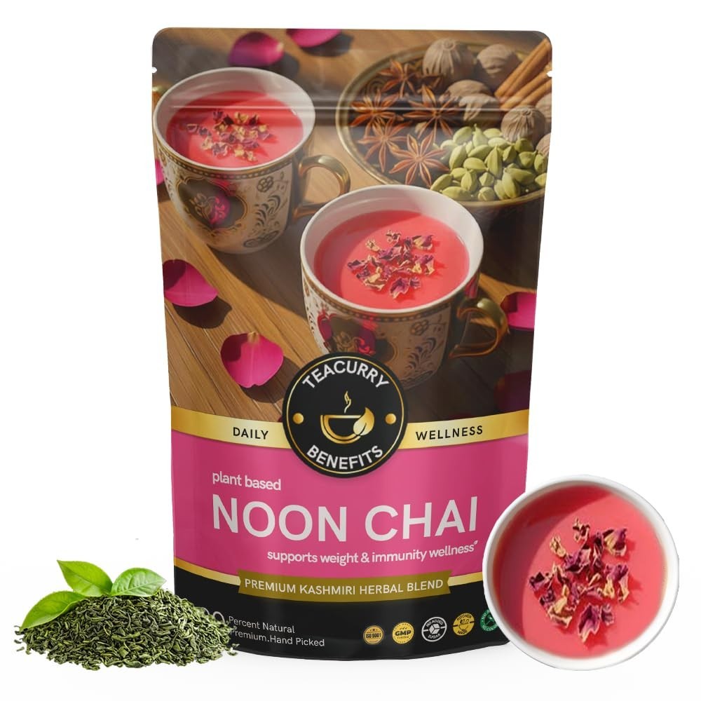 TEACURRY Noon Chai of Pink Tea Kashmiri Leaves (50 Gms